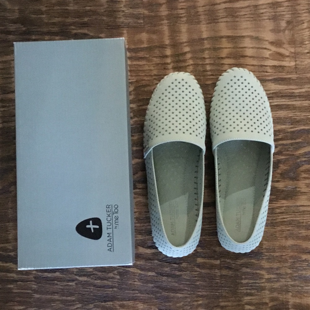 SZ 9.5 Adam Tucker Perforated Slip Ons NIB